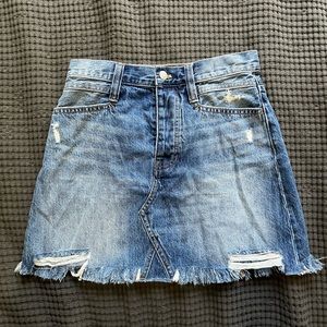 Madewell Rigid Denim A-Line Miniskirt Size 26